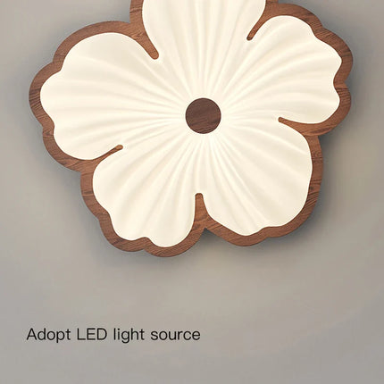 Plafonnier moderne en bois à motif floral pour intérieur — LZ4X9T2