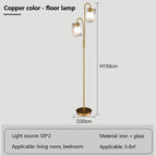 Lampadaire en cuivre / Lumière chaude
