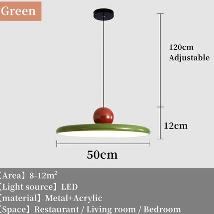 Suspension LED créative style rétro médiéval Bauhaus pour salon et restaurant — LZ4X9M