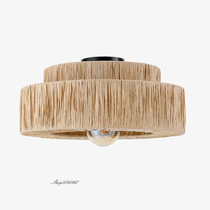 Suspension décorative en rotin fait main pour intérieur — LZ4X9T