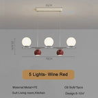 5 lumières rouge / 3 Température de couleur