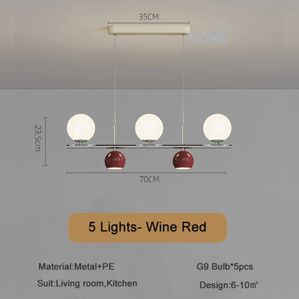 Suspension LED ronde pour table design moderne — LZ4X9Q2