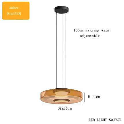 Suspension bohème en verre pour table basse design danois — LZ4X9T