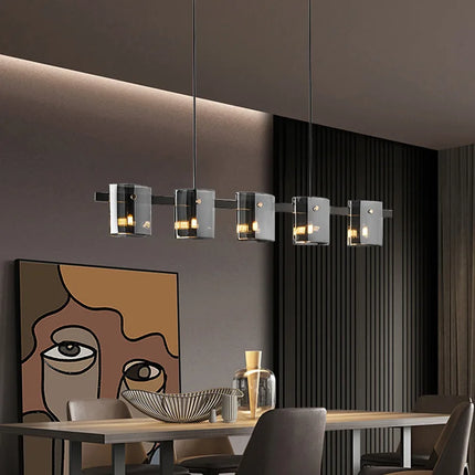 Lustre suspension minimaliste en verre pour éclairage moderne — LZ4X9P