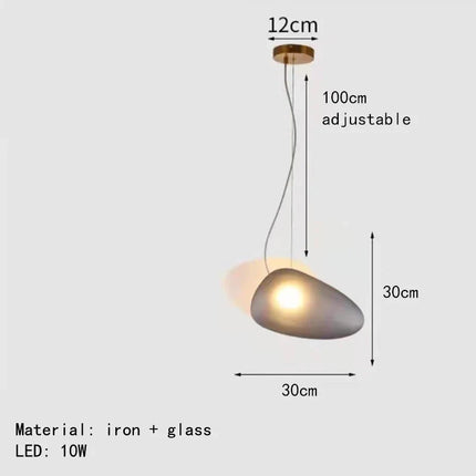 suspension design moderne en verre pour décoration intérieure