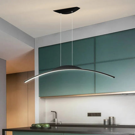 Lustre suspension nordique à ligne longue pour cuisine et bar îlot — LZ4X9Q2