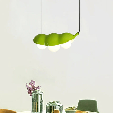 Lustre en verre à pois avec éclairage en résine créative — LZ4X9J