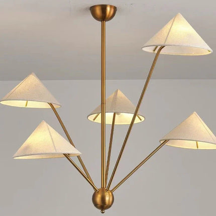 Lustre moderne en tissu avec abat-jour créatif et éclairage LED — LZ4FJ9Q2