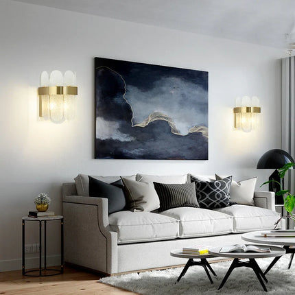 Applique murale LED nordique en verre décorative post-moderne — LZ4X9T