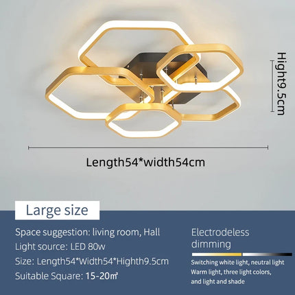Plafonnier LED créatif pour maison intelligente moderne — LZ4X9P