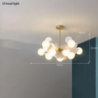 10 têtes / Verre gris / Blanc froid | CHINE