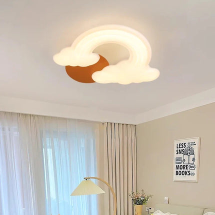 Plafonnier décoratif nuage arc-en-ciel pour enfant, style moderne — LZ4X9Q2