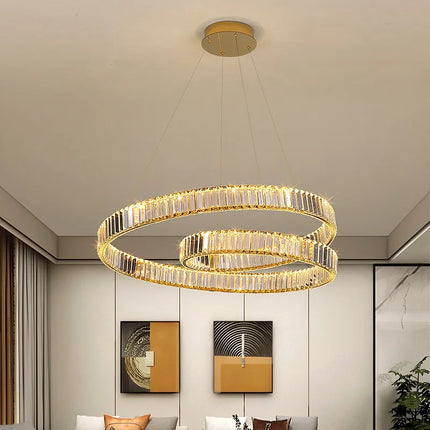 Lustre suspension LED cristal luxe décoratif — LZ4X9P