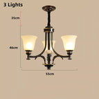 Lustre à 3 lumières / Lumière naturelle