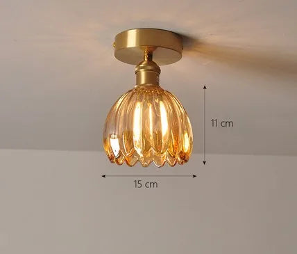 Plafonnier moderne en verre lumineux pour intérieur et extérieur — LZ4QX9