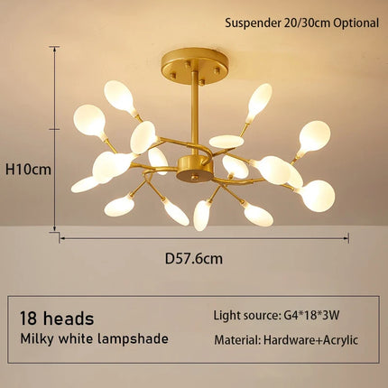 Lustre suspension moderne au design créatif et simple — LZ4X9P