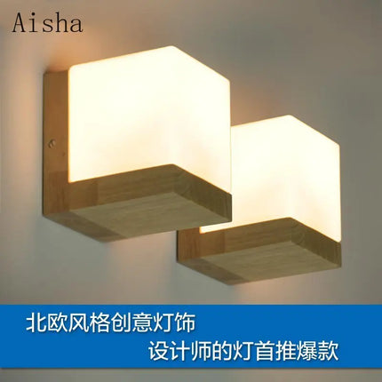 Applique murale décorative style japonais en verre de sucre rétro — LZ4X7J