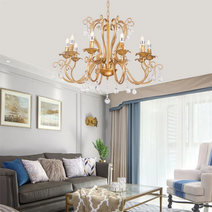 Lustre suspension industriel rétro en fer forgé pour bar et restaurant — LZ4P9X