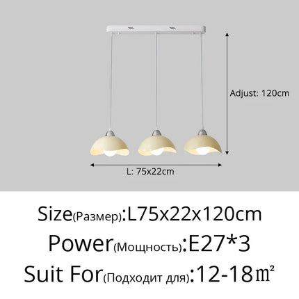 Lustre LED simple pour décoration intérieure style nordique — LZ4X9T2