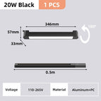 20w Black 1 piece / Natural White / CHINA