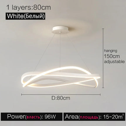 Lustre anneau moderne et minimaliste pour intérieur — LZ4Q7X9