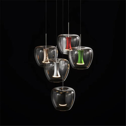 Suspension LED en verre transparent au design moderne pour intérieur — LZ4X9J