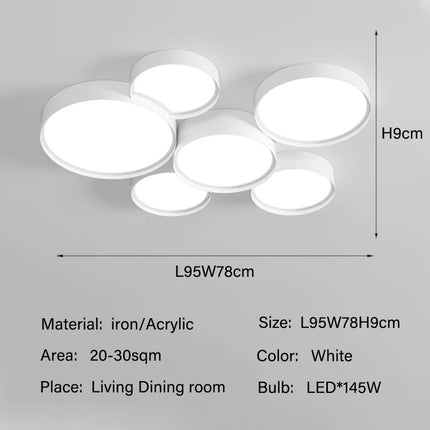 Plafonnier LED moderne pour intérieur élégant et lumineux — LZ4X9T2
