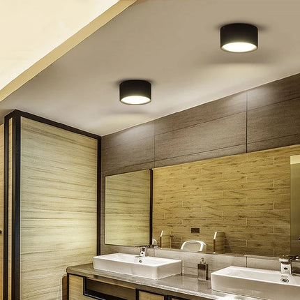 Plafonnier LED mini dimmable effet grain de bois pour salon et chambre 220V 110V — LZ4X7Q