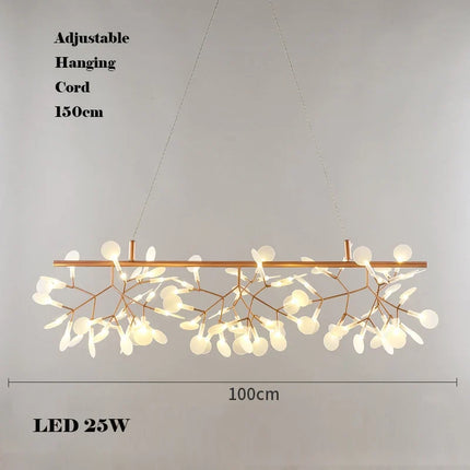 Lustre LED créatif en acier inoxydable et acrylique pour intérieur — LZ4X9P