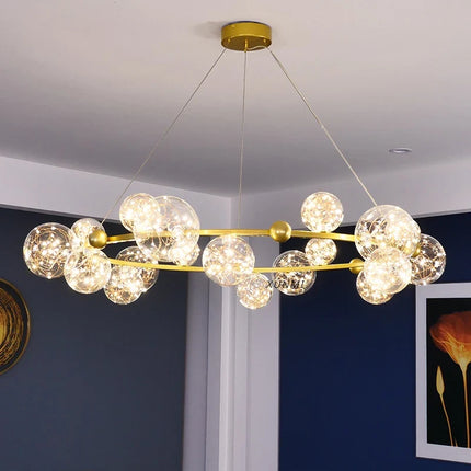 Lustre suspension nordique moderne effet étoilé pour intérieur créatif — LZ4X9Q7F