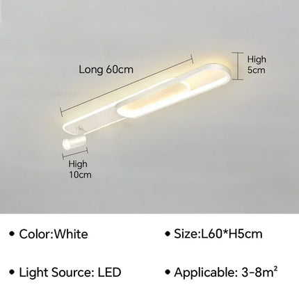 Plafonnier LED moderne avec spot orientable pour décoration intérieure — LZ4X9P