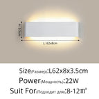 Blanc L62x8cm 22W / Blanc froid (5 500-7 000 K).