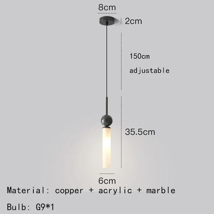 Applique murale sphère en marbre naturel — LZ4X9T2