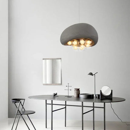 Suspension minimaliste style wabi sabi avec éclairage LED intégré — LZ4X9M