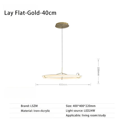 Suspension LED design nordique en acrylique décoratif — LZ4X9T2