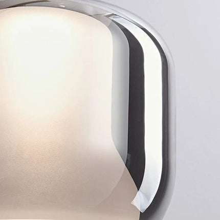 Suspension LED à trois têtes en verre gris fumé moderne — LZ4X9P
