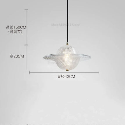 Lustre LED en verre style nordique soucoupe volante — LZ4P9XJ