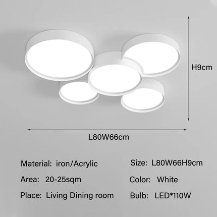Plafonnier LED moderne pour intérieur élégant et lumineux — LZ4X9T2