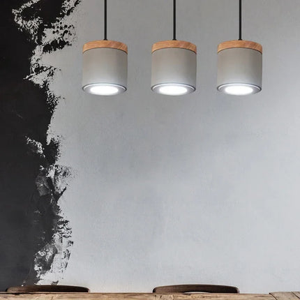 Suspension industrielle rétro en béton pour intérieur — LZ4X9T2