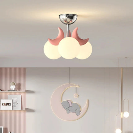 Plafonnier lune doux et moderne pour chambre d'enfant — LZ4X9M