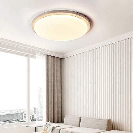 Plafonnier LED décoratif crème effet travertin pour salon et restaurant — LZ4X9T2