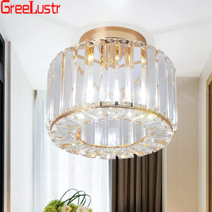 Plafonnier LED moderne avec cristaux élégants — LZ4P9XJ