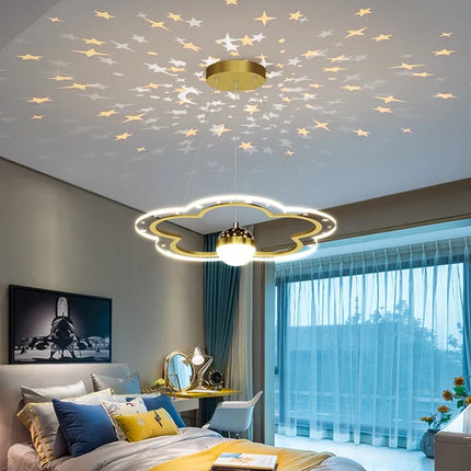 Lustre étoile lumineux créatif pour chambre d’enfants — LZ4XJ9
