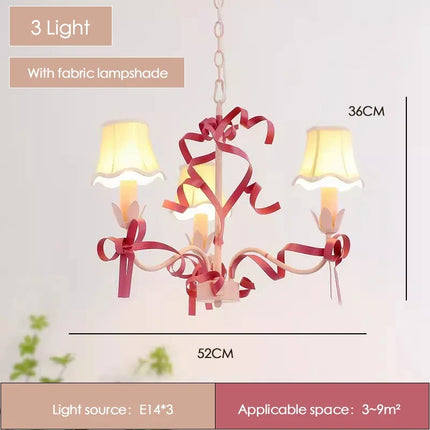 Lustre princesse rose pour chambre d’enfant — LZ4X9T2
