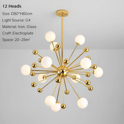 Suspension en verre motif pissenlit pour décoration intérieure moderne — LZ4G7X2
