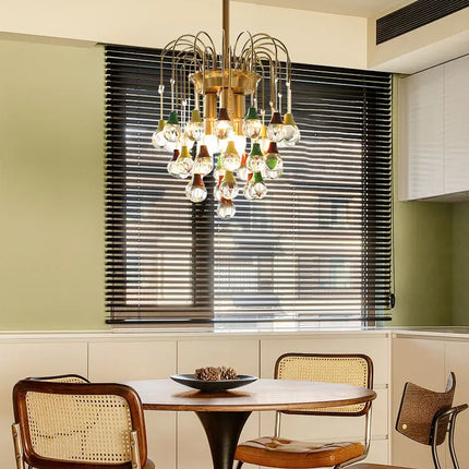 plafonnier tendance angel's tear en cristal lumineux élégant pour intérieur