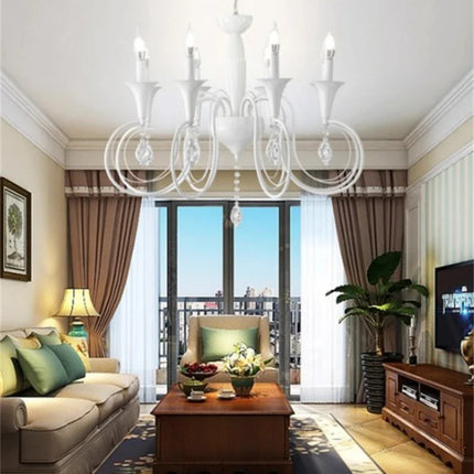 Lustre en fer style campagnard européen et américain pour intérieur — LZ4X9T