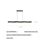 Noir L100cm / Lumière froide 6000K