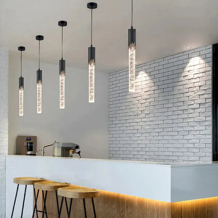 Lustre LED en cristal moderne pour hôtel et bar créatif — LZ4X9P2