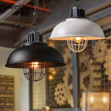 Lustre rétro en fer pour suspension et décoration intérieure — LZ4P9XQ